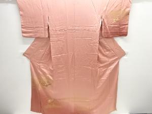 地紙に草花模様刺繍訪問着